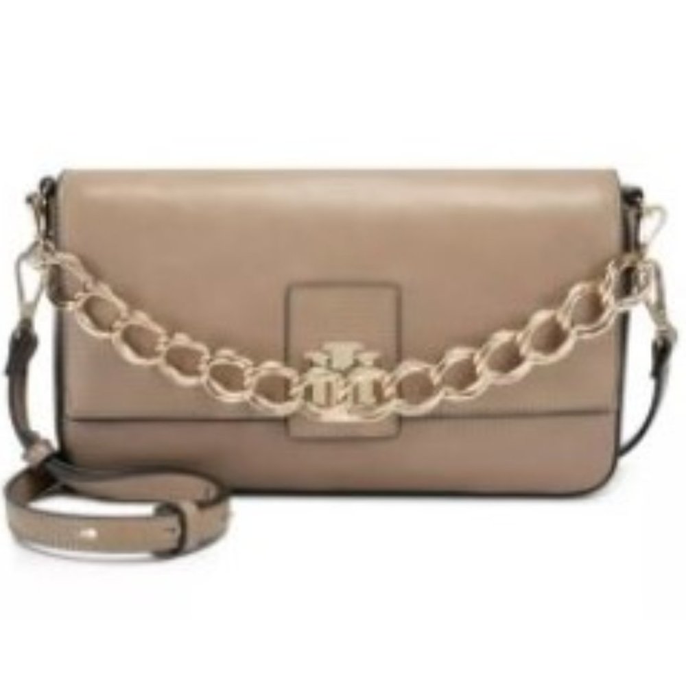 INC Edenne  Chain Baguette Shoulder Bag-Camel Gold